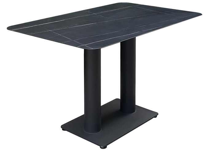 企業食（shí）堂餐廳岩板四（sì）人餐桌（zhuō）_機關單位食堂桌椅