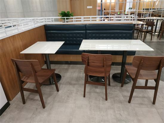 學校食堂桌椅_工廠食堂桌（zhuō）椅_快餐店大（dà）理石桌椅