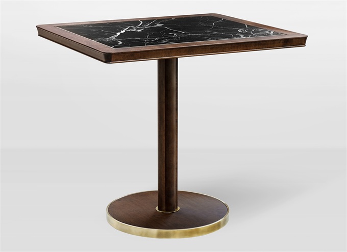 工廠食（shí）堂（táng）古典簡約大理石餐桌