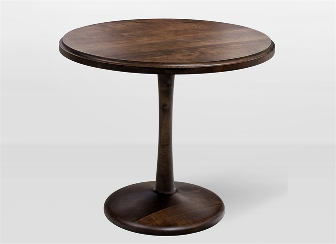 學校教職工食堂（táng）圓形實木餐桌