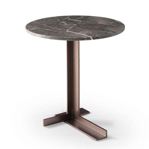 公司食堂時尚（shàng）不鏽鋼大理石餐桌