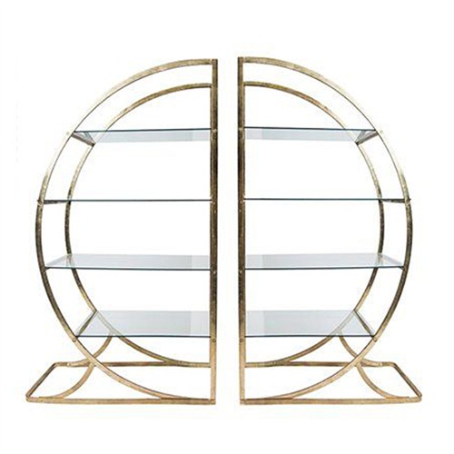 歐式拉絲鈦金不鏽鋼時尚_不鏽鋼書櫃定製（zhì）