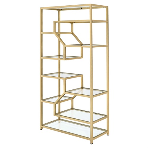 辦（bàn）公室不鏽鋼鋼化玻璃書架_不鏽鋼書架加工（gōng）廠