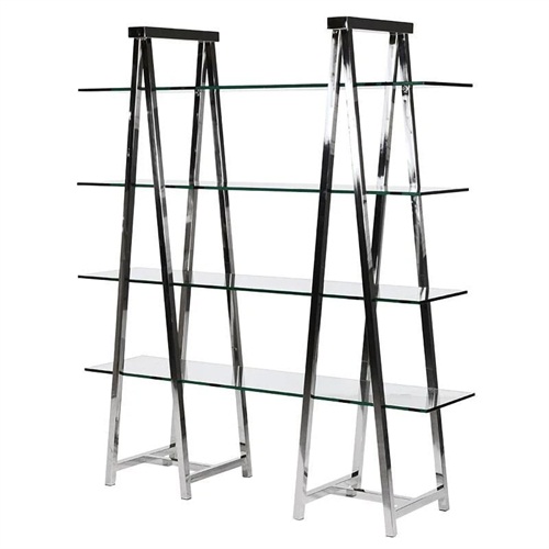 後現代創意不鏽鋼書架_不鏽（xiù）鋼書（shū）架書櫃製品