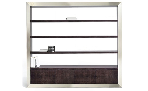 現代簡約不鏽鋼（gāng）書櫃書（shū）架高端_不鏽鋼書架書櫃加工廠