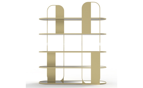 定製香檳金不鏽鋼（gāng）書架（jià）_不鏽鋼書架加工廠生產