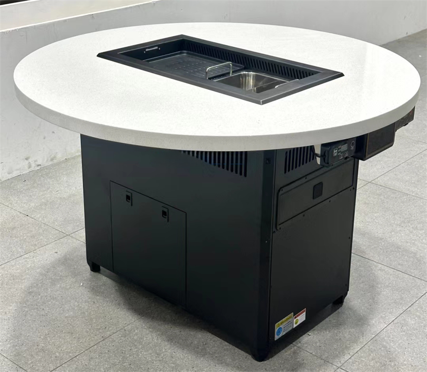 韓式自助烤肉店無煙淨化火鍋烤涮一體桌（zhuō）