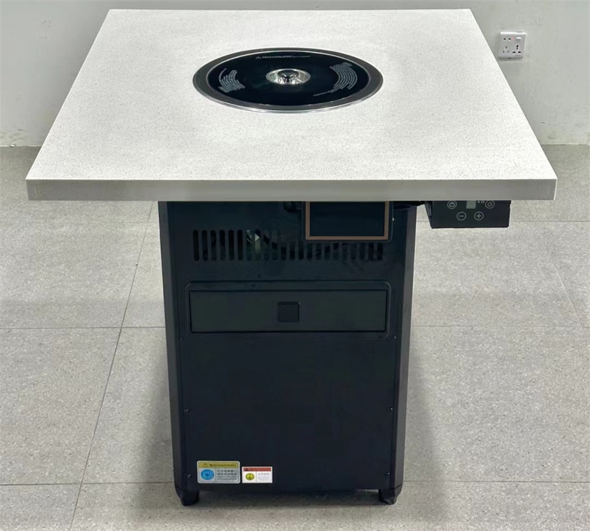 自助（zhù）烤肉店大理石無煙淨化電烤烤肉桌