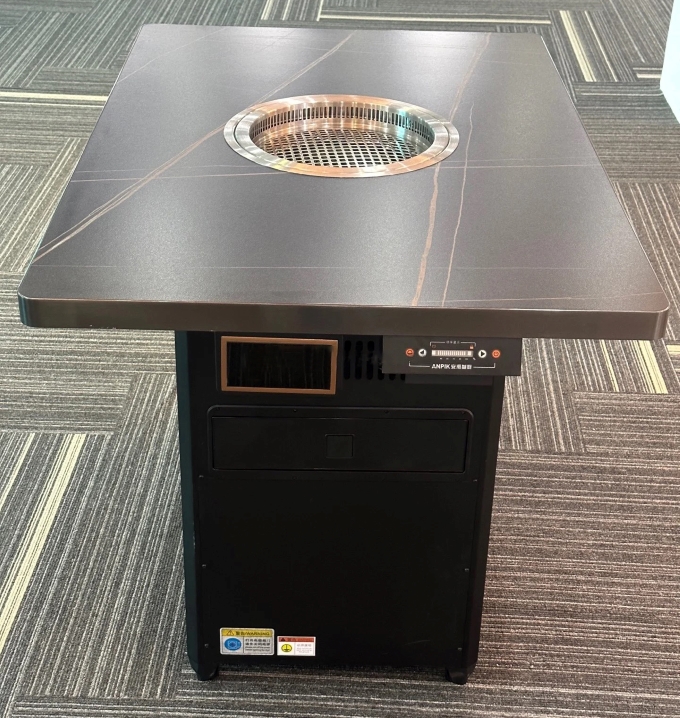 韓式自助烤肉店無煙淨化岩板烤肉桌