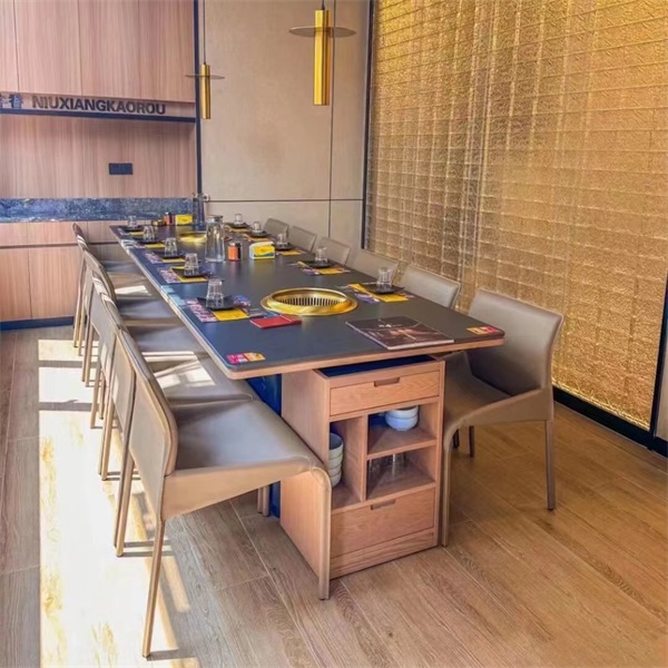 韓式烤肉店（diàn）智能無煙淨化烤（kǎo）肉桌