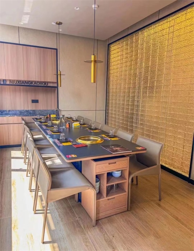 韓式烤肉店智能無煙淨化烤肉（ròu）桌