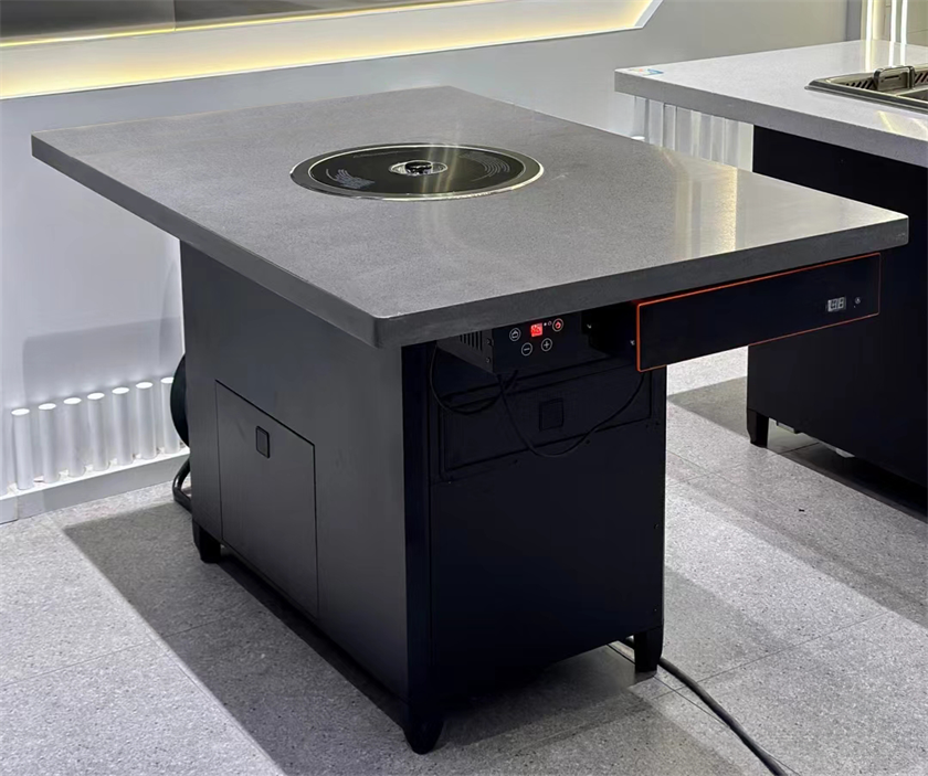 自助烤肉店大理石無煙自淨化烤肉桌