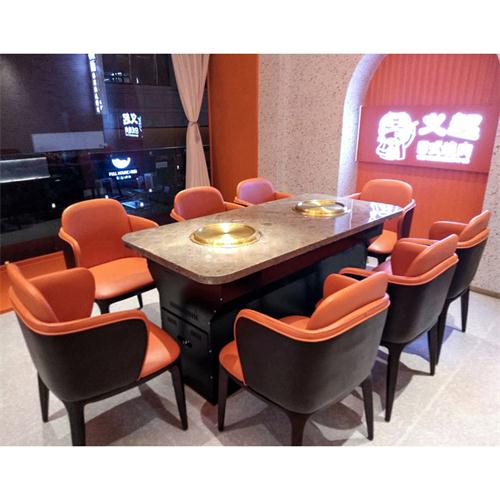 韓式無煙（yān）電燒烤桌_烤肉店無煙淨化桌