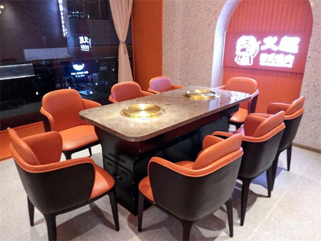 韓式無煙電燒烤桌_烤肉店無煙淨化桌（zhuō）