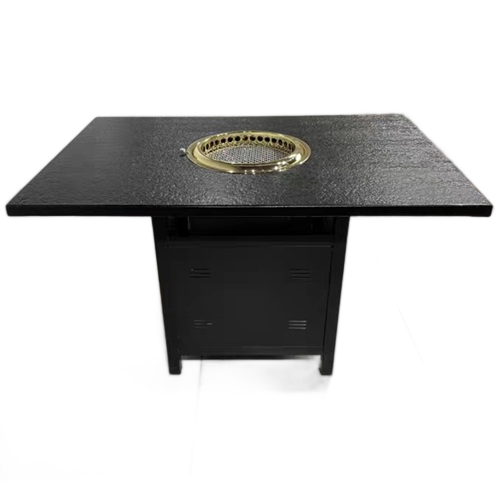 韓式火燒石燒烤桌_烤肉店無煙淨化桌