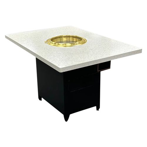 韓式自（zì）助烤肉店下排煙炭火（huǒ）烤肉無（wú）煙淨化烤肉（ròu）桌