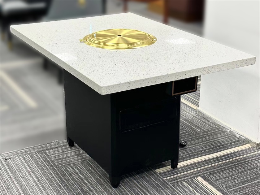 韓式自助烤肉店下排煙炭（tàn）火烤肉（ròu）無煙淨化烤肉桌