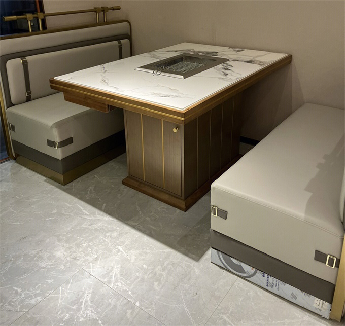 烤肉店智能（néng）無煙淨化烤肉桌燒烤電烤爐桌