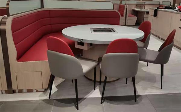 2019海底撈新款圓形無煙（yān）火鍋桌