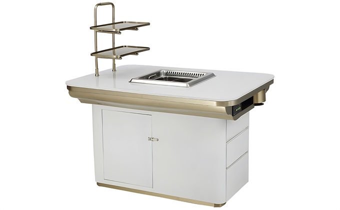 火鍋店時尚輕奢智能無煙淨化火鍋桌