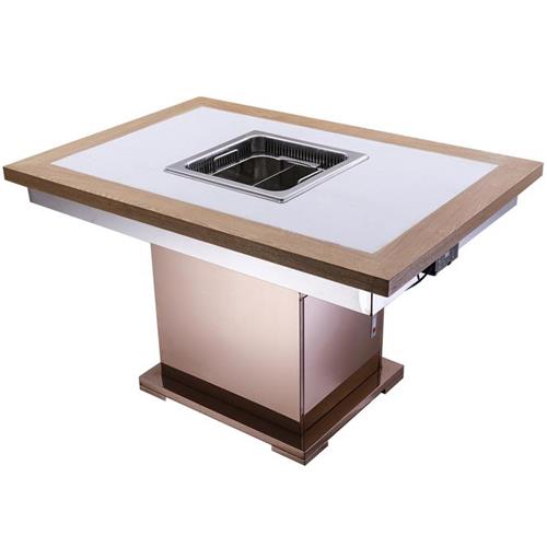 太原無（wú）煙火（huǒ）鍋桌（zhuō）_智能（néng）無煙淨化時尚火鍋餐桌  