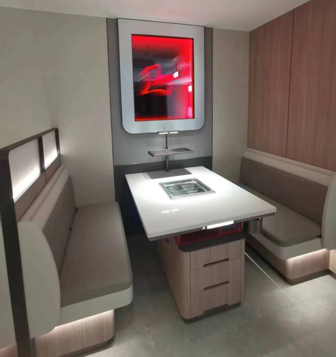 海底撈大（dà）理石無煙淨化火鍋桌