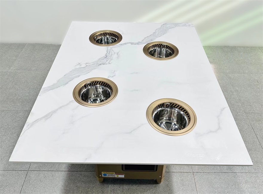 自助火鍋餐廳一人（rén）一（yī）位無煙淨小（xiǎo）火鍋桌