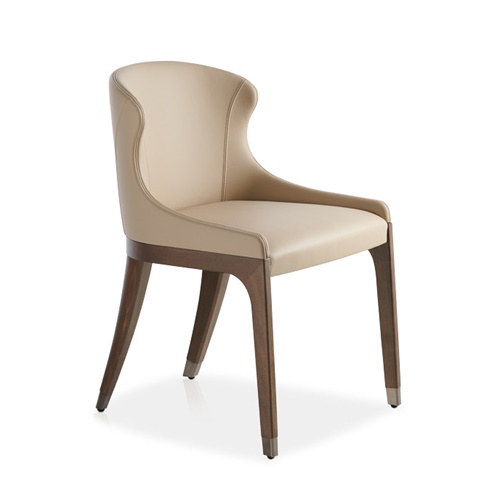 西（xī）餐廳意式特色靠背實木椅子