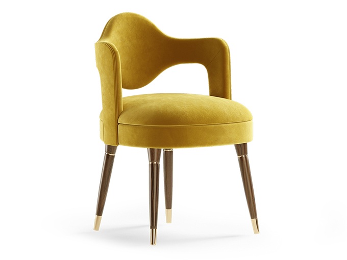 西餐廳時尚絨皮大軟包實（shí）木靠（kào）背椅（yǐ）