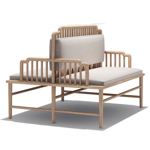 西餐廳新中式實木簡約雙麵卡（kǎ）座