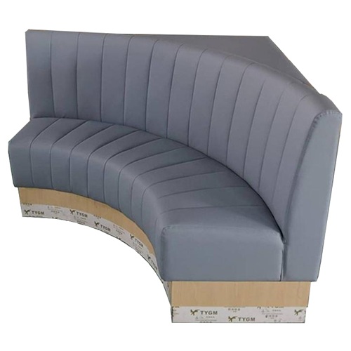 西餐廳創（chuàng）意弧形（xíng）皮革卡座沙發