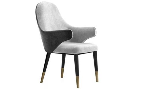 美式輕奢（shē）餐椅時尚西（xī）餐廳咖啡廳休閑扶手椅