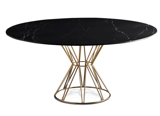 自助牛排西（xī）餐廳時尚不鏽（xiù）鋼岩（yán）板桌子