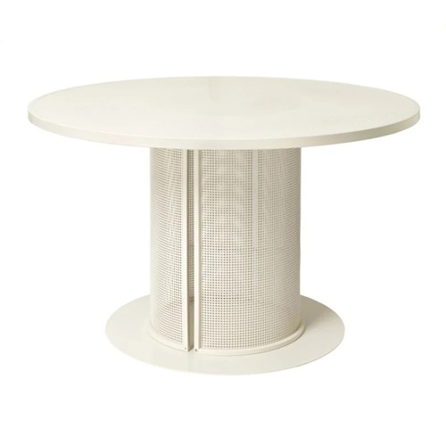 美式鄉村鐵網桌腳（jiǎo）大理石西餐桌