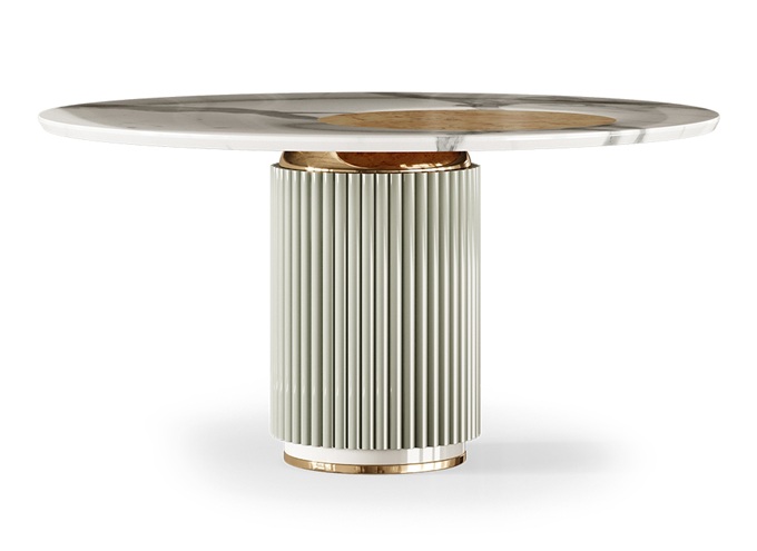 西餐廳北歐風現代時尚（shàng）大理石餐桌