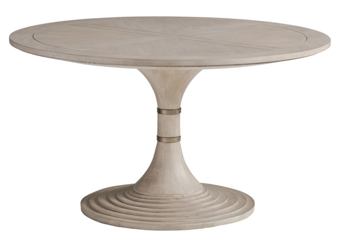 西餐廳歐式複古灰簡（jiǎn）約實木喇叭腿桌子