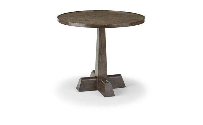 高檔西餐廳全實木圓形（xíng）餐桌