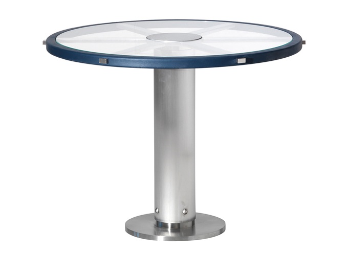 酒樓地方菜餐廳不鏽鋼時尚餐桌（zhuō）