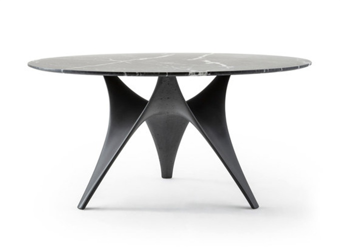 粵菜中餐廳極簡創（chuàng）意岩板（bǎn）餐桌