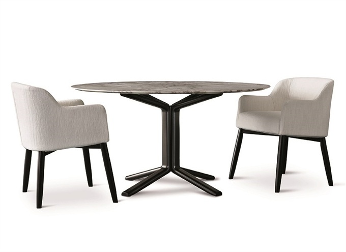 粵菜餐廳北（běi）歐大理石簡約桌子