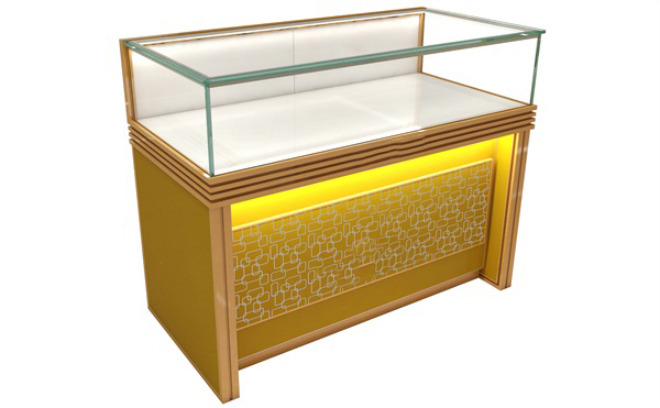 現代輕奢拉絲玫瑰金不鏽鋼展示櫃_不鏽鋼展示（shì）櫃生產加工廠（chǎng）