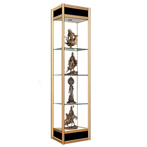 拉絲玫瑰金不鏽鋼展示櫃_不鏽鋼展櫃（guì）廠家（jiā）