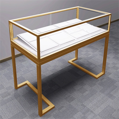 拉（lā）絲不鏽鋼玻璃珠寶展櫃_不鏽鋼展櫃廠家定做