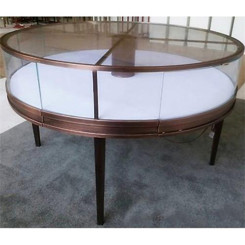 卡地亞珠寶展櫃_不（bú）鏽鋼玻璃圓櫃-高端珠寶展（zhǎn）櫃廠（chǎng）