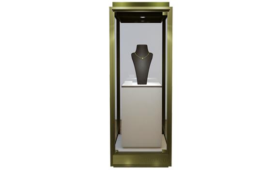 高端立式珠寶（bǎo）首飾展櫃_不鏽鋼展櫃廠家