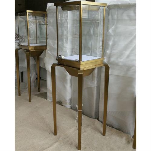 方形精品珠寶展示高櫃_不鏽鋼珠（zhū）寶立櫃