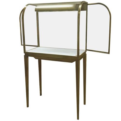 雙開門（mén）不鏽（xiù）鋼珠寶展示櫃_不鏽鋼（gāng）玻璃展櫃