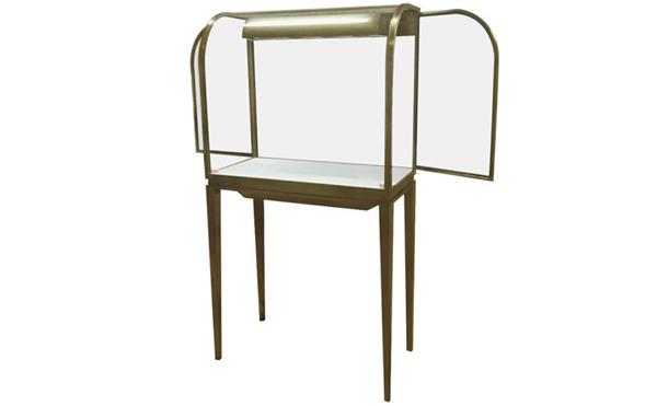 雙開門不（bú）鏽鋼珠（zhū）寶展示櫃_不鏽鋼玻璃展櫃