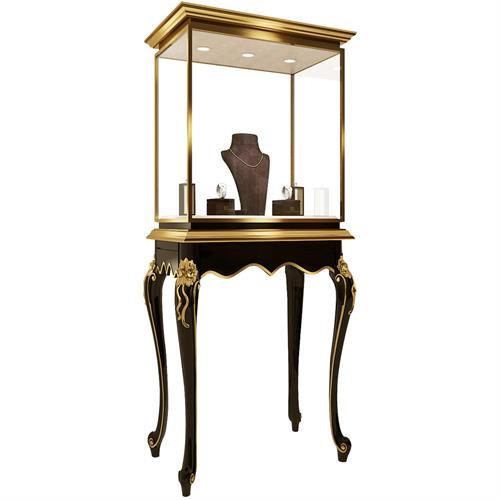 高端（duān）奢華歐式（shì）珠寶高櫃_不（bú）鏽鋼珠寶（bǎo）展櫃定做