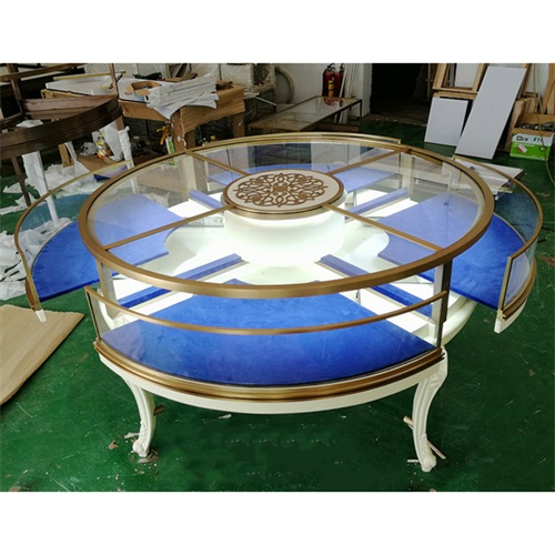 翡翠（cuì）玉石不鏽鋼珠寶櫃台_不鏽鋼鈦金圓形展櫃